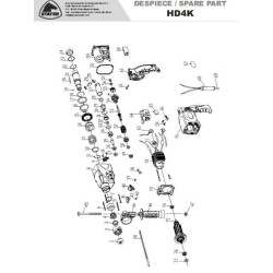 Stayer Spare Parts for Rotary Hammer HD4K