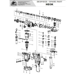 Stayer Spare Parts for Rotary Hammer HD3K