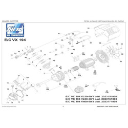 FIAC Spare Parts for Pump Unit VX 194