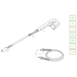 Ricambi per Idropulitrice ARSG Top Wash S 120 T - 20436