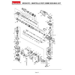 Ricambi Makita per Martello Demolitore Rotativo HR3541FC