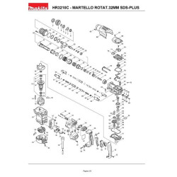 Ricambi Makita per Martello Tassellatore HR3210C