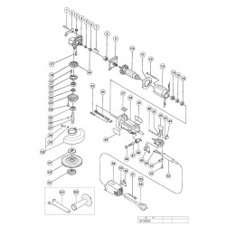 Ricambi Hitachi per Smerigliatrice Angolare G12SG 
