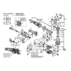 Bosch Spare Parts for Angle Grinder PWS 20-230