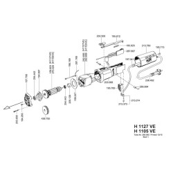Flex Spare Parts for Straight Grinder H 1105VE