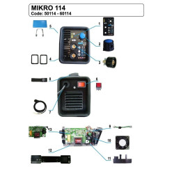 Ricambi Awelco per Saldatrice Inverter Mikro 114