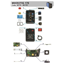 Awelco Spare Parts for Inverter Welding Mikrotig 150