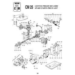 Ricambi CM Motori per Motopompa CM25