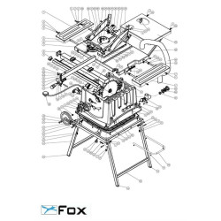 Fox Spare Parts for Construction Site Table Saw F36521