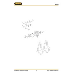 Alpina Spare Parts for Snow Throwers AS 55