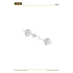 Alpina Spare Parts for Snow Throwers AS 55