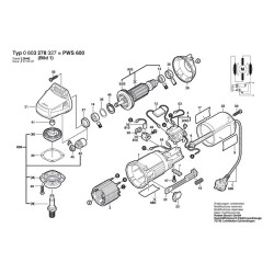 Bosch Spare Parts for Angle Grinder PWS 600