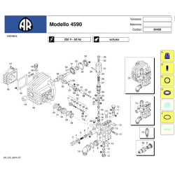 Ricambi per Idropulitrice Annovi & Reverberi AR4590