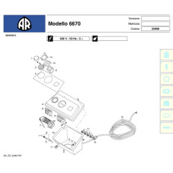 Annovi & Reverberi Parts for Pressure Washer AR6670