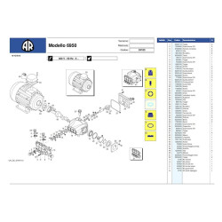 Annovi & Reverberi Parts for Pressure Washer AR6950