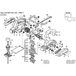 Bosch Spare Parts for Planer PHO 1/0