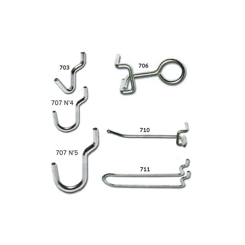 Hooks for Perforated Panels