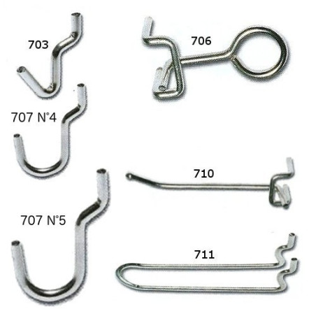 Hooks for Perforated Panels