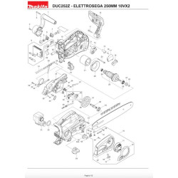 Makita Spare Parts for Cordless Chain Saw DUC252Z