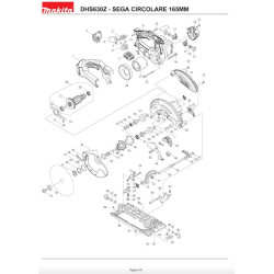 Makita Spare Parts for Circular Saw DHS630Z
