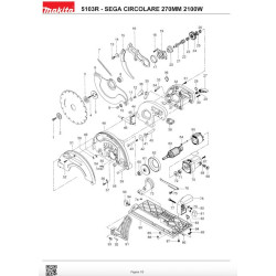 Makita Spare Parts for Circular Saw 5103R