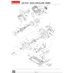 Ricambi Makita per Sega Circolare HS7101K