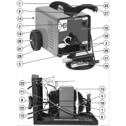 Ricambi Telwin per Saldatrice Nordica 4.181/R TURBO 230V ACD