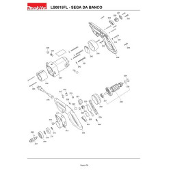 Makita Spare Parts for Bench Saw LS1016F-LS1018L