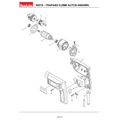 Makita Spare Parts for Drill 6501-6501X