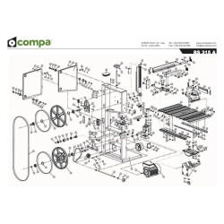 Ricambi Compa-OMS per Sega a Nastro per Legno BS315A