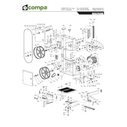 Ricambi Compa-OMS per Sega a Nastro per Legno BS250B