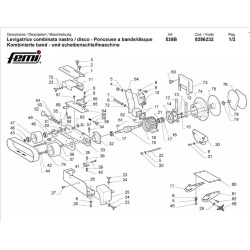 Femi Spare Parts for Belt/Disk Sander 539B