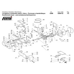 Ricambi Femi per Levigatrice Combinata Nastro/Disco 536B