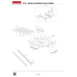 Ricambi Makita per Sega da Banco 2712