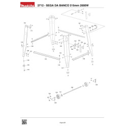 Ricambi Makita per Sega da Banco 2712