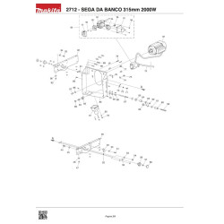 Makita Spare Parts for Bench Saw 2712
