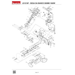 Makita Spare Parts for Bench Saw With Lighting LS1216F