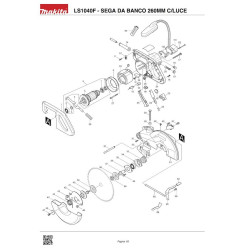 Ricambi Makita per Sega da Banco con Illuminazione LS1040F