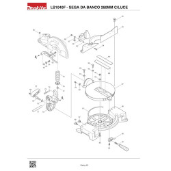 Ricambi Makita per Sega da Banco con Illuminazione LS1040F
