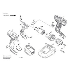 Skil Masters Spare Parts for Cordless Drill Driver 2244
