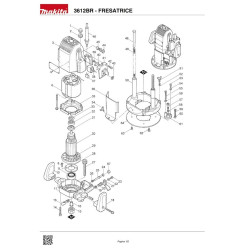 Makita Spare Parts for Router 3612RB
