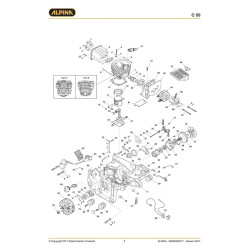 Alpina Spare Parts for Chain Saw C 50