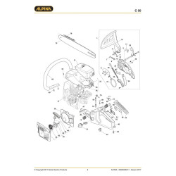 Alpina Spare Parts for Chain Saw C 50