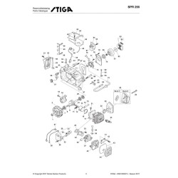 Stiga Spare Parts for Chain Saw SPR 255