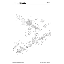 Stiga Spare Parts for Chain Saw SP 375