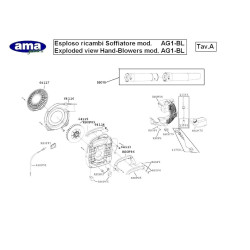 Ricambi Ama per Soffiatore AG1-BL
