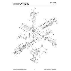 Stiga Spare Parts for Brushcutter SBC 226 J