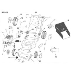 Valex Spare Parts for Lawnmower TST4638