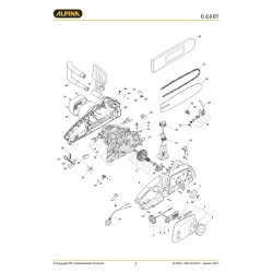 Alpina Spare Parts for Electric Chain Saw C 2.0