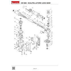 Ricambi Makita per Scalpellatore HK1800